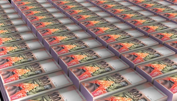 Illustration Slovakia 100 Korun Money Banknote — Fotografia de Stock