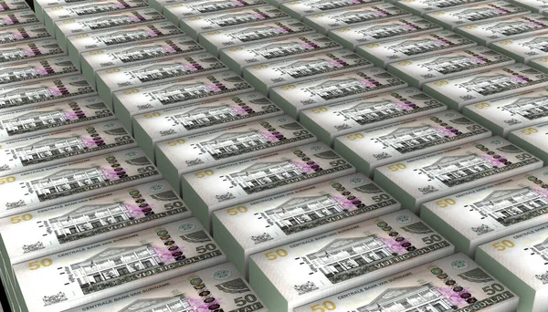 Illustration Suriname Dollars Money Banknote — Stock Photo, Image