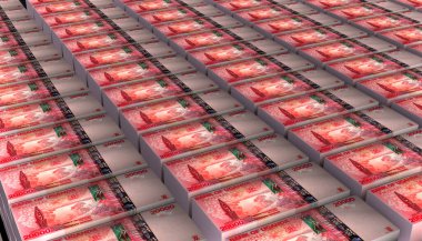 3D Görüntü Uganda 20.000 Şilin Para Bankası