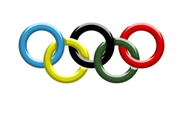 Die olympischen Ringe — Stockfoto