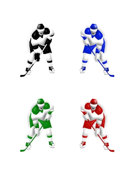 Hockeyspeler — Stockfoto