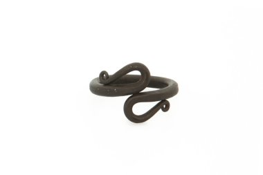 siyah peçete halkası