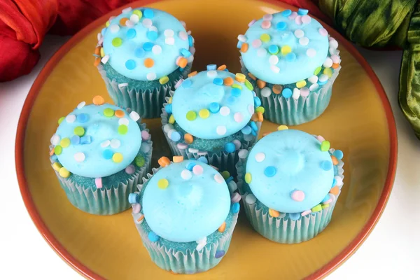 Blaue Cupcakes — Stockfoto