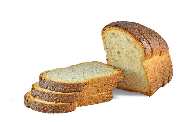 Kromki ciemnego chleba — Zdjęcie stockowe