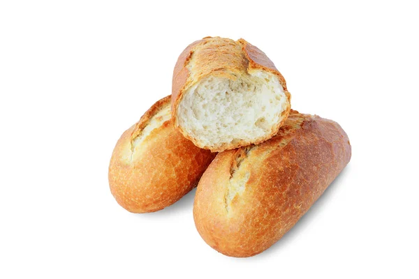 Vers stokbrood op witte achtergrond — Stockfoto