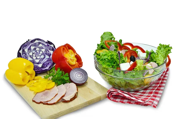 Vegetable salad in a bowl — Stock Photo, Image