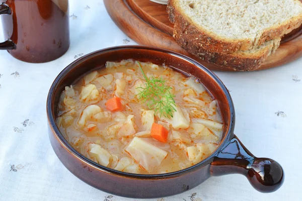 Sopa de repolho — Fotografia de Stock