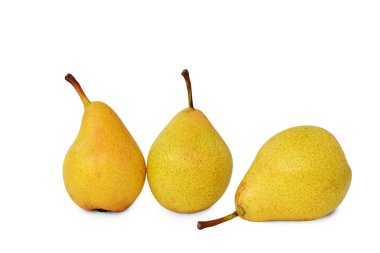 beyaz üzerine üç sarı armut