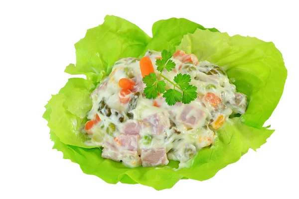 Salade traditionnelle russe olivier — Photo