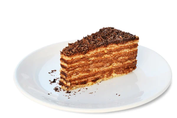 Pezzo di torta al cioccolato — Foto Stock