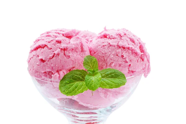 Strawberry ice cream — Stock Photo, Image