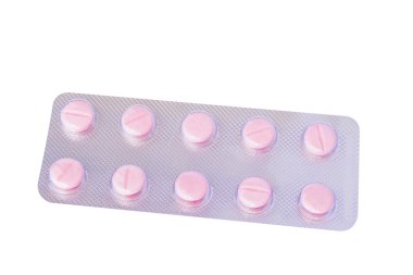 Vakumlu Ambalaj içinde pembe haplar