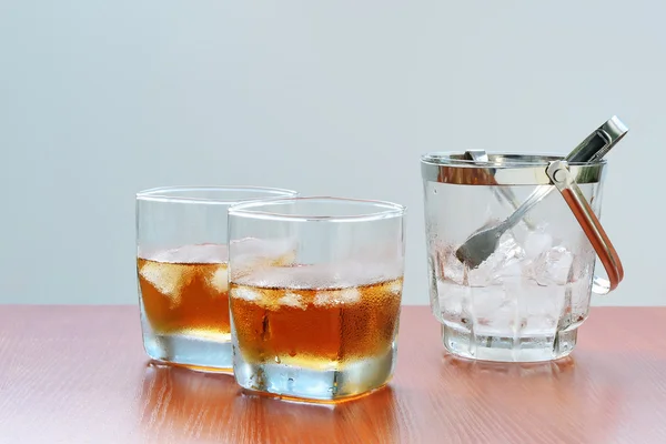 Whiskey over ice — Stok Foto