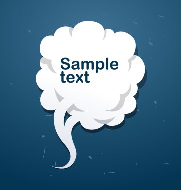 vektör konuşma bulut afiş