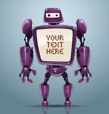 vektörel banner robot 8