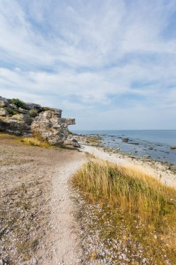 Deniz kıyısının güzel manzarası