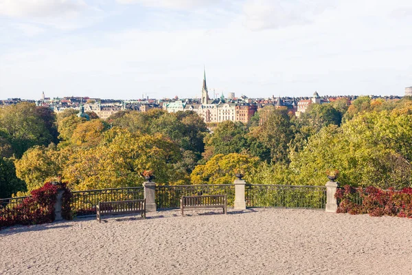 Jesienna Panorama Starego Miasta — Zdjęcie stockowe