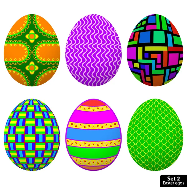 Set uovo di Pasqua — Vettoriale Stock