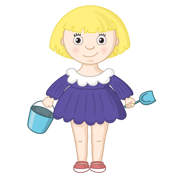 Little Girl — Stock Vector