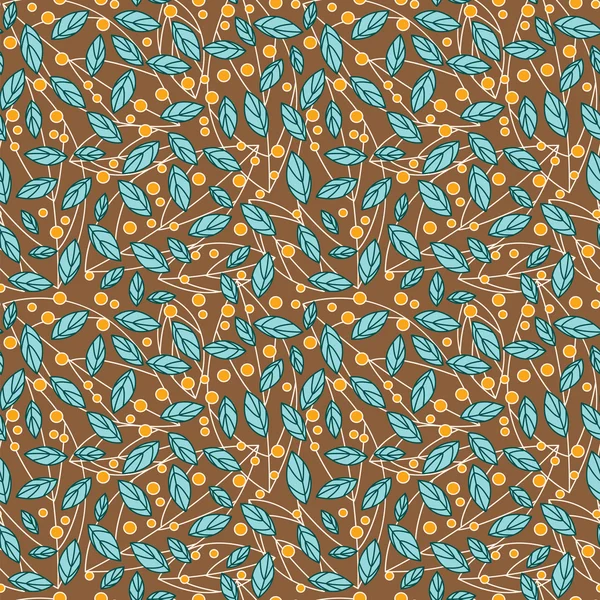 Seamless Autumn Pattern — Stock Vector