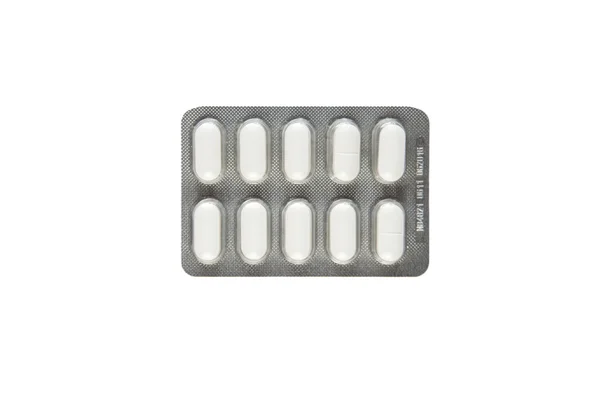 Vit pack av piller - (serie) — Stockfoto