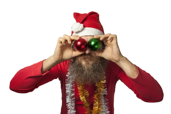 Weihnachtsmann - Weihnachtskugel (Serie)) — Stockfoto