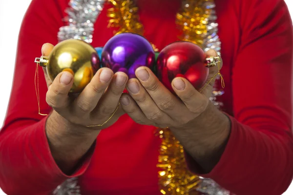 Santa Claus - Boże Narodzenie Ball (seria) — Zdjęcie stockowe