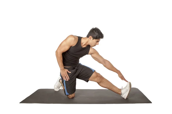 Fitness stretching övningar — Stockfoto