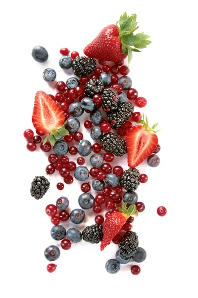 Vista superior de frutas — Fotografia de Stock