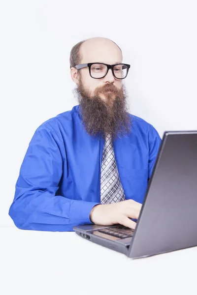 Working and typing - Businessman (Series) — Stock Photo, Image