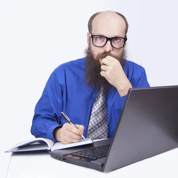 Writing and working - Businessman (Series) — Stock Photo, Image