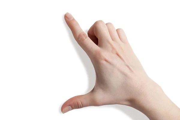 Zeigende Hand — Stockfoto