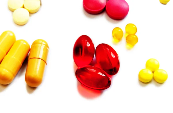 Pills Red and Yellow — Stock Photo, Image