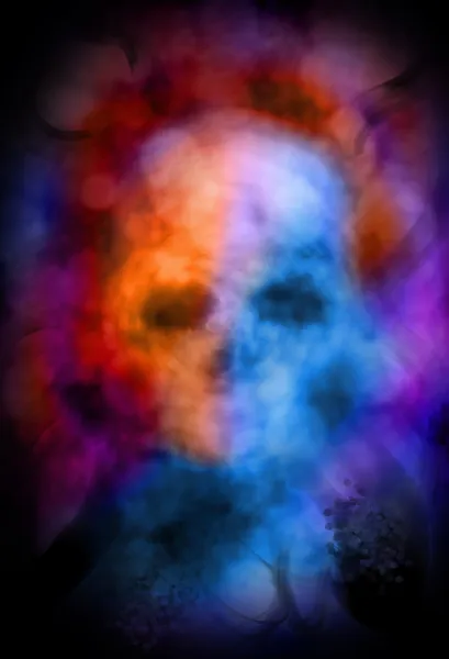 Ghostly skull abstract — Stock Photo, Image