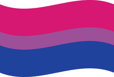Biseksüel Gurur Bayrağı - İllüstrasyon - Gurur LGBT topluluğunun sembolü