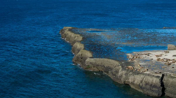 Скалы Пейзаж Полуострове Вальдес Объект Всемирного Наследия Юнеско Провинция Чубут — стоковое фото