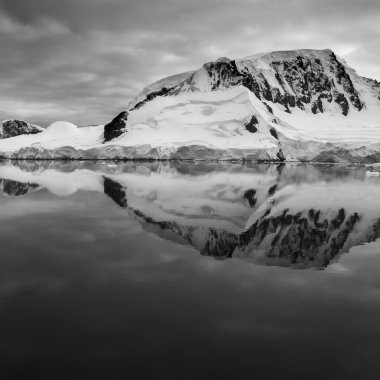 Antarctic mountains landscape , Near Port Lacroix, Antartica.