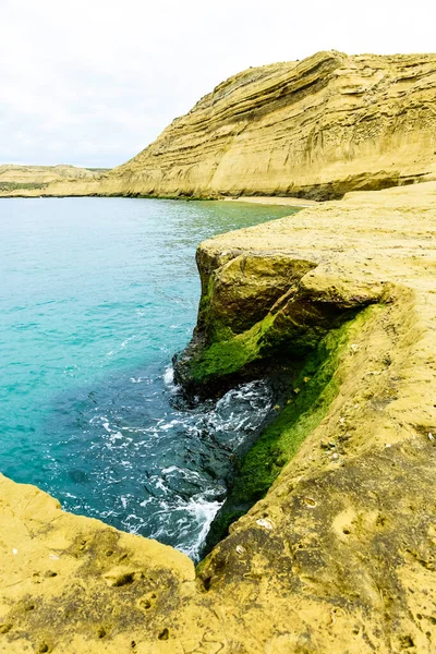 Coastal Landscape Cliffs Peninsula Valdes World Heritage Site Patagonia Argentina — Stock Photo, Image