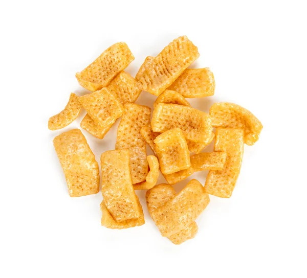 Snacks Crispy Pastries Coated Caramel White Background — Stock Photo, Image