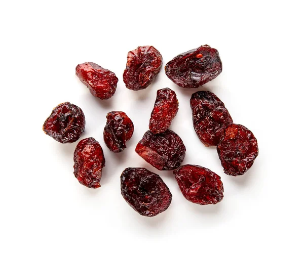 Dried Cranberries Isolated White Background — Stock Photo, Image