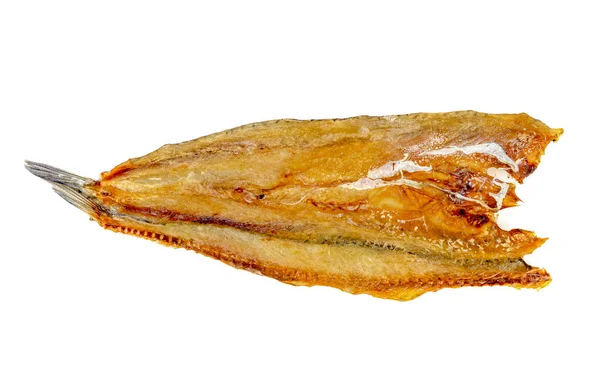 Trockener Fisch Isoliert Auf Weißem Hintergrund — Stockfoto