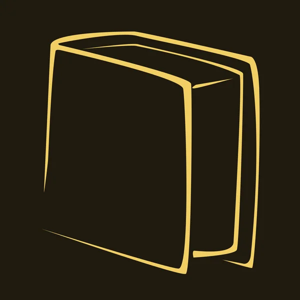 Desenho animado ilustração do livro de ouro — Fotografia de Stock