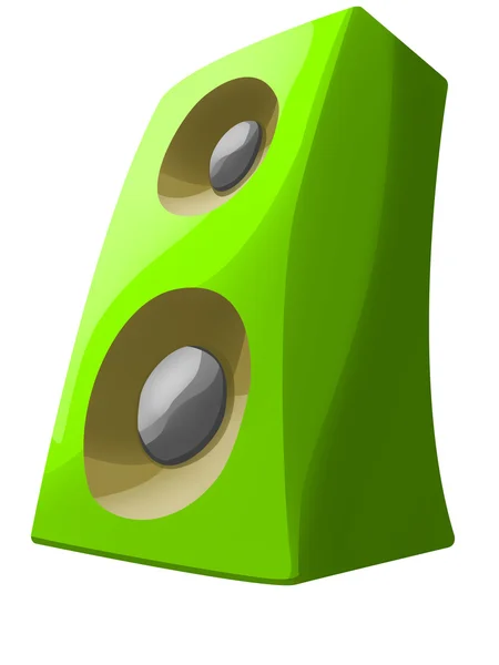 Green speaker — Stock Photo, Image