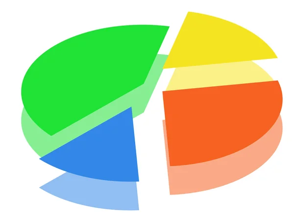 Ilustración del diagrama de color redondo —  Fotos de Stock