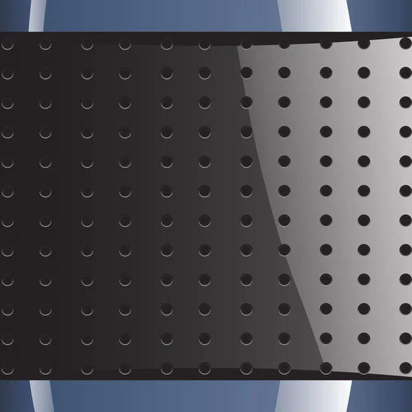 Blaugrauer Hintergrund mit runden Löchern — Stockvektor