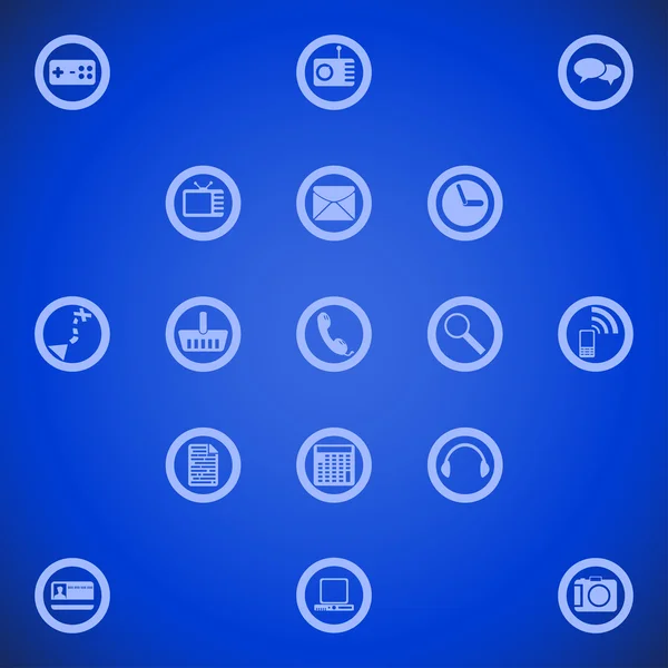 Obrázek ikony různé nástroje pro chytrý telefon — Stockový vektor