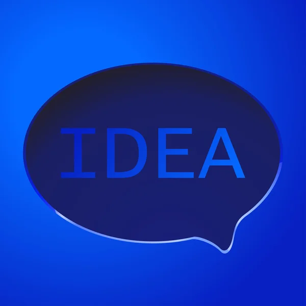 Ideenlabel — Stockvektor