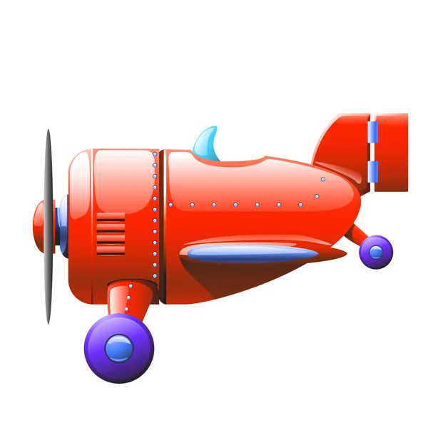 Avión rojo — Vector de stock