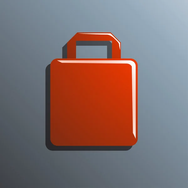 Bolsa roja — Vector de stock