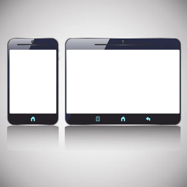 Téléphone intelligent fourmi tablette — Image vectorielle